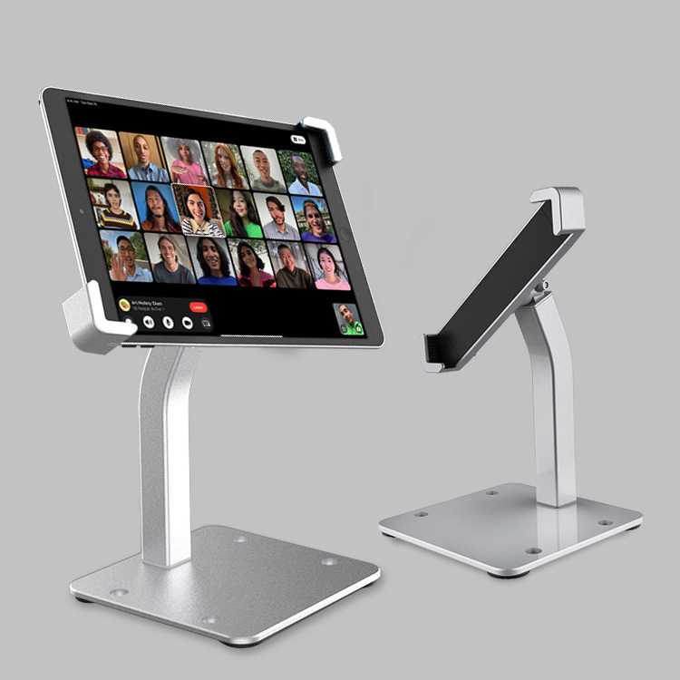 Tablet IPad Holder Mount Stand Includes Built-In Dual Anti Theft Security Lock On Bracket