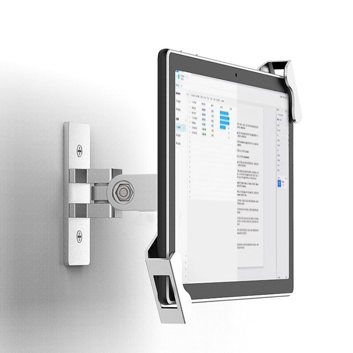 Tablet Wall Mount with locks to release freely sturdy anti-theft bracket for hospital, supermarket, restaurants